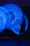 Lichtkünstler Detlef Vogt, Foto: Claus van Acken