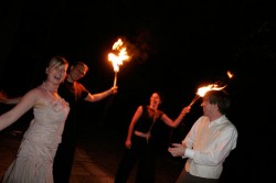 Feuershow zur Hochzeit